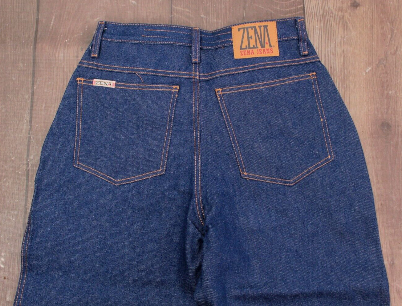 VTG Women’s 80s 90s NOS ZENA Jeans Sz 30″ 1980s 1990s Dark Wash High Waist