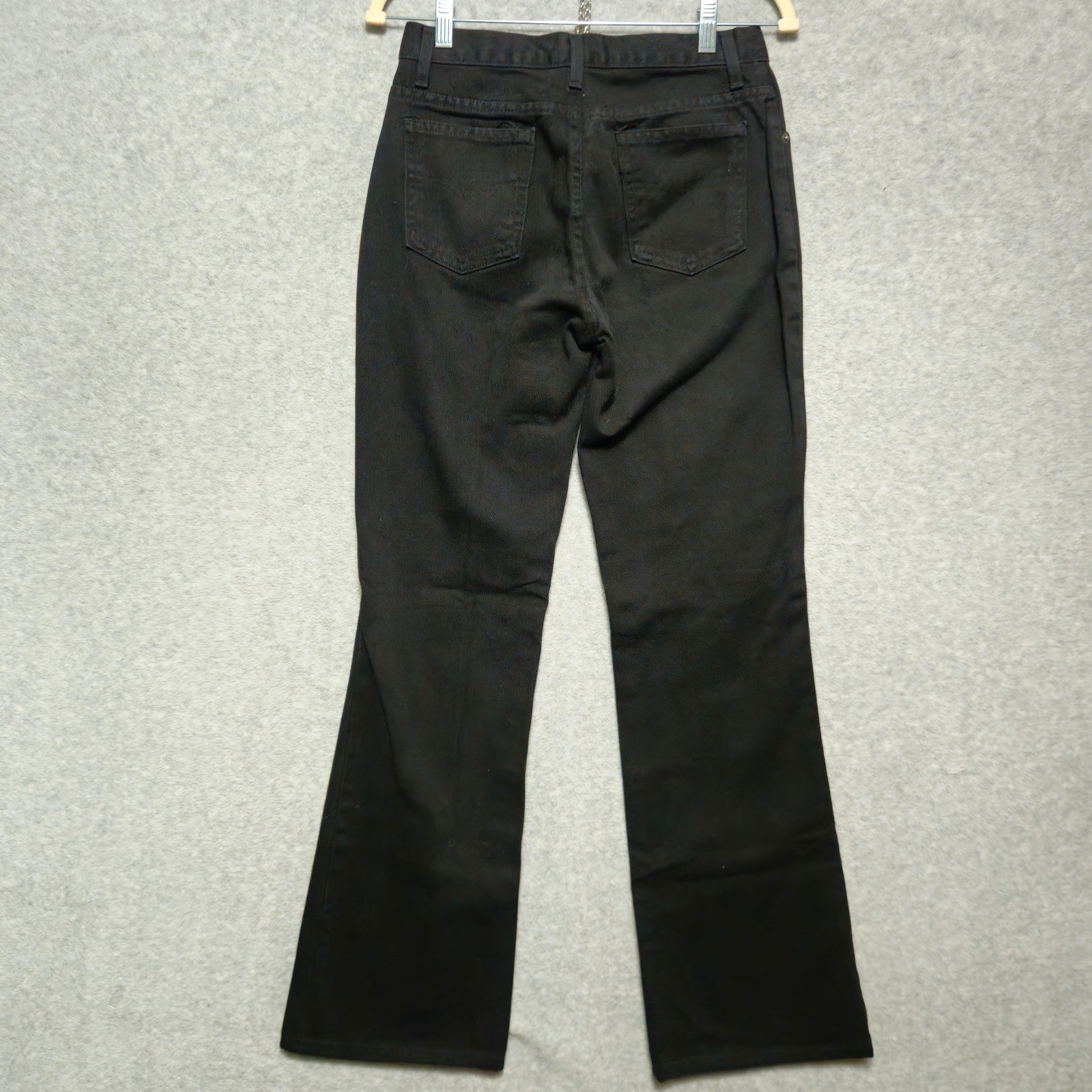 Vintage Black Flare Bootcut Jeans Womens Size 9 Nine Planet High Rise Cotton USA