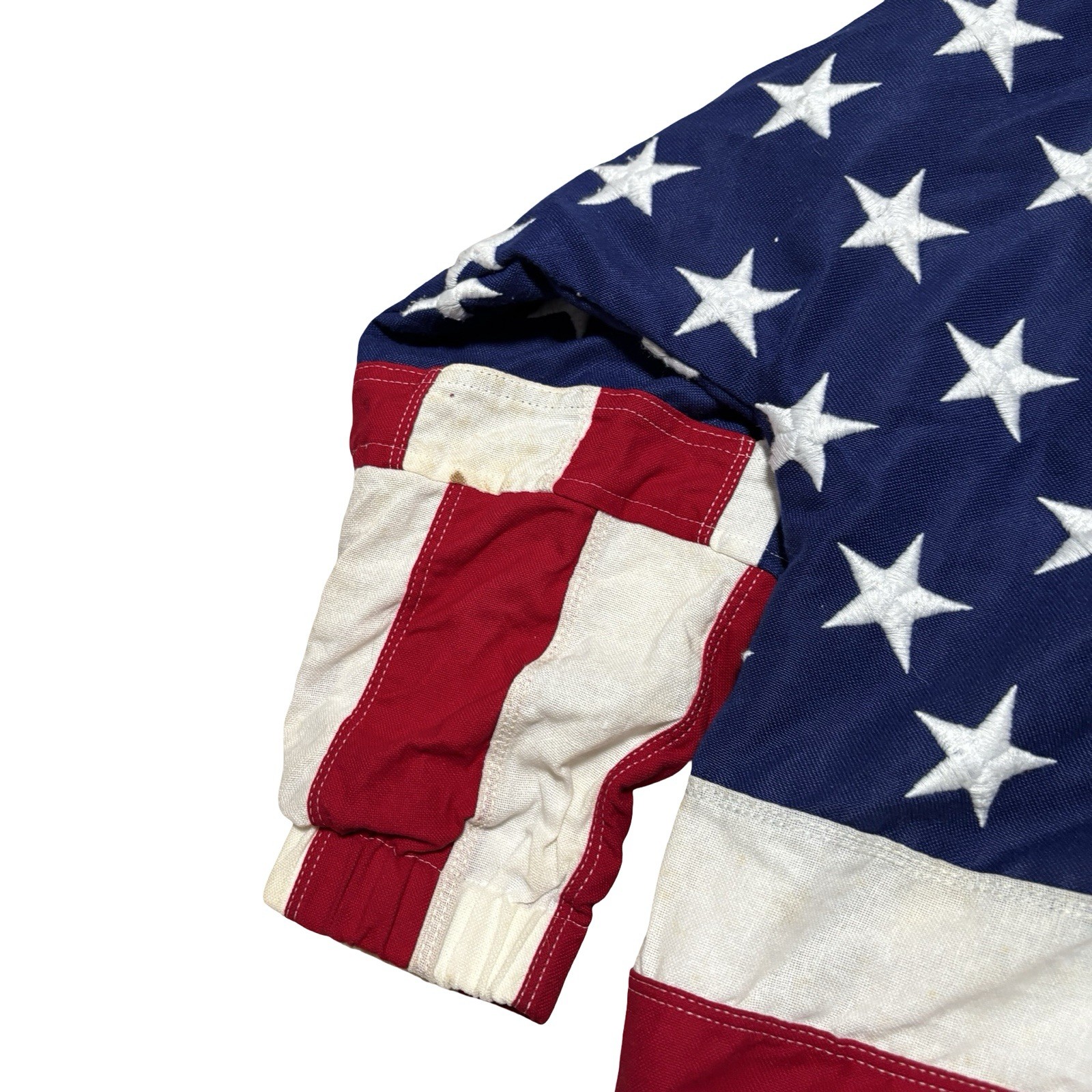 Vintage 90s Limited Edition LTD “The Flag” United States Flag AOP Jacket M 25×24