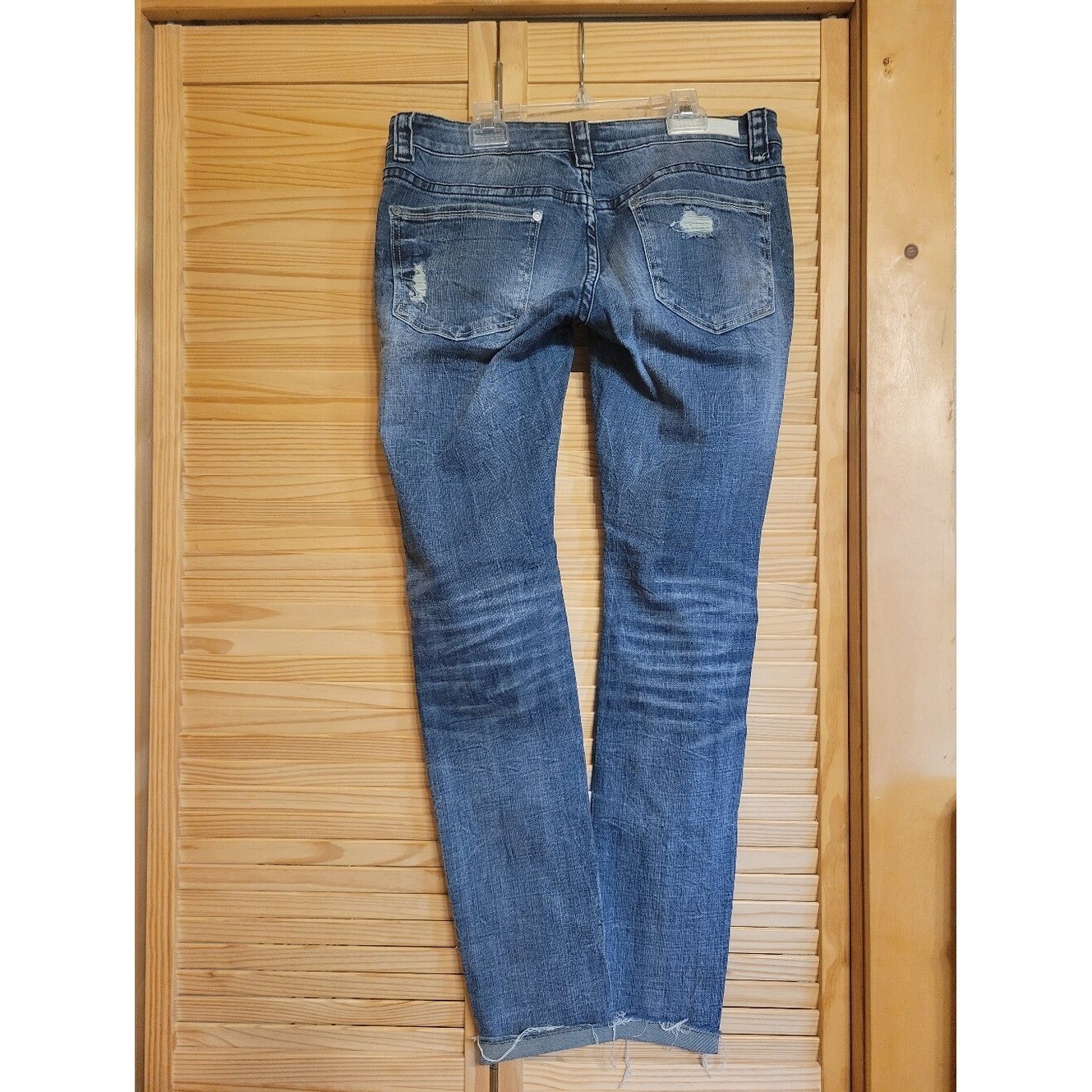 Rock & Roll Cowgirl Blue Denim Jeans American Flag Pattern Women’s 29×32