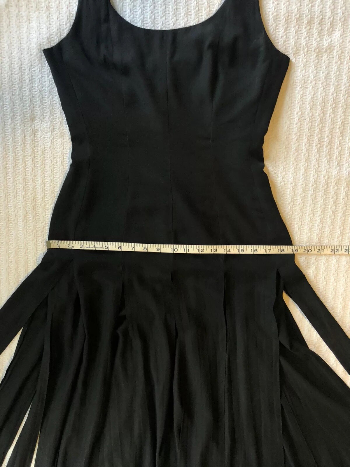 Vintage 1980s Goth Slash Ribbon Dress 2 Layers Fairy Witch Club Kid Cyber Fest M