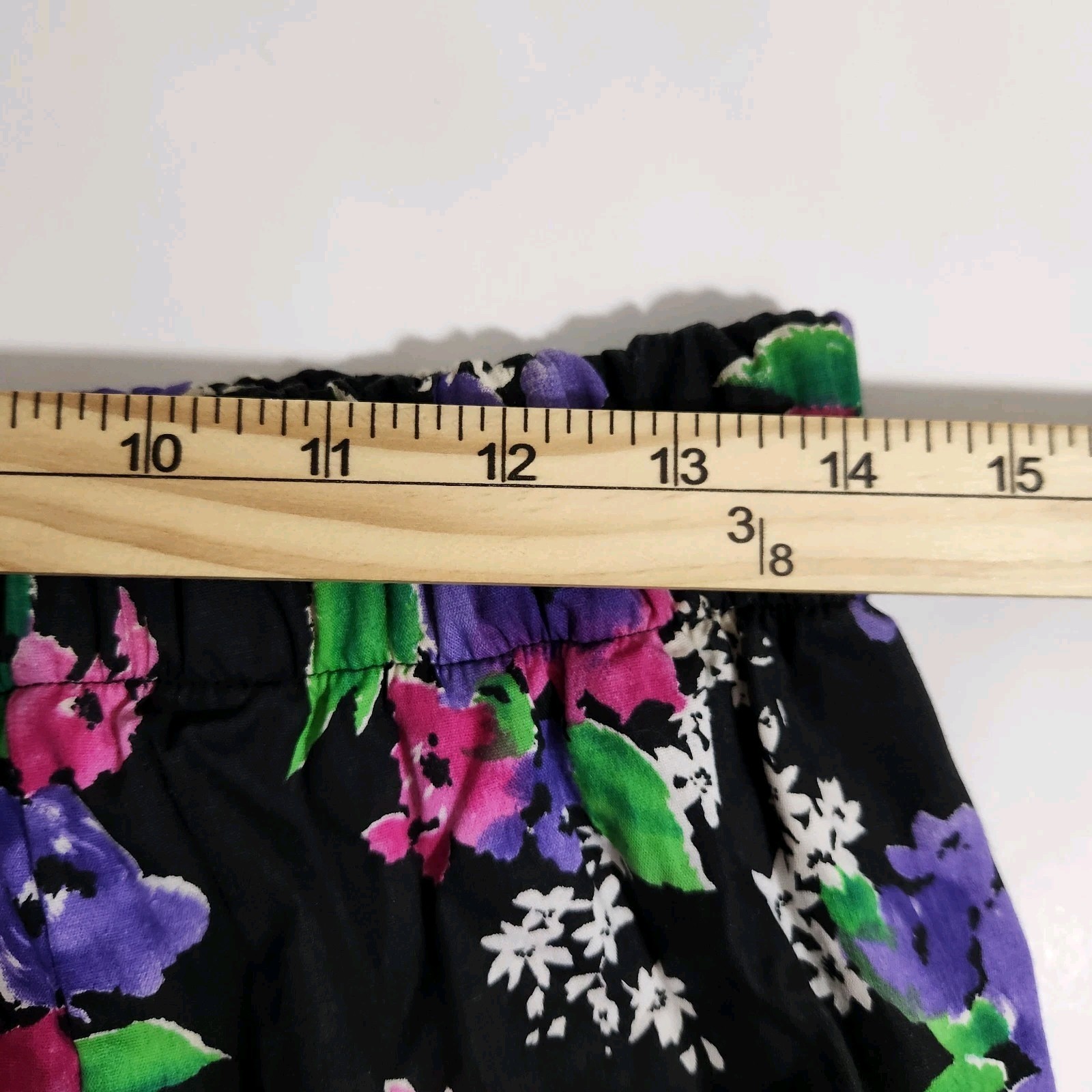 Vintage 80s Ocean View 2 Pc Swimsuit Size 10 Floral Halter Bikini Skirted Shorts