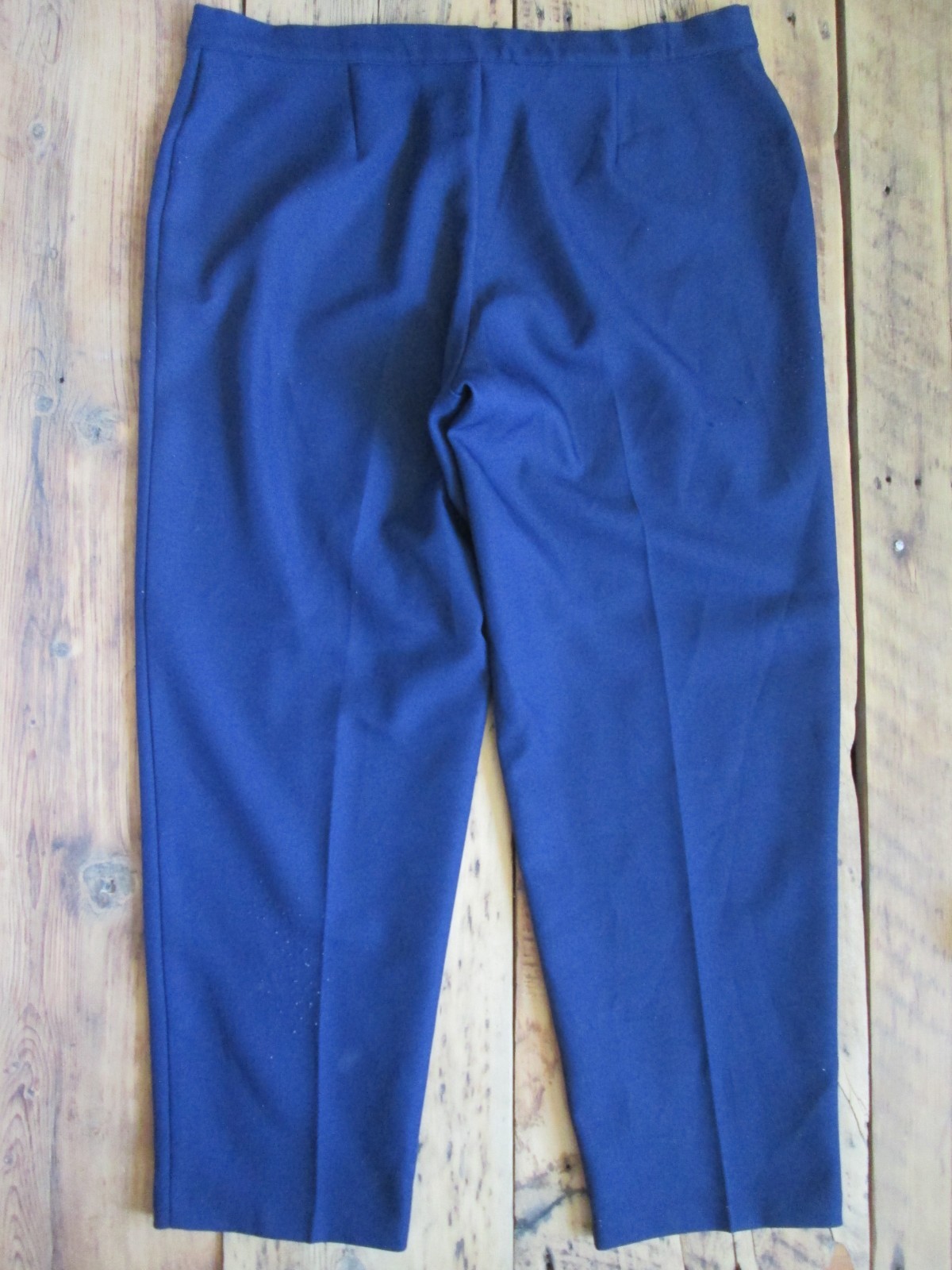 Vintage Women’s Levi’s Bend Over Slacks Pants 24WP 38×29 1970s Blue Polyester