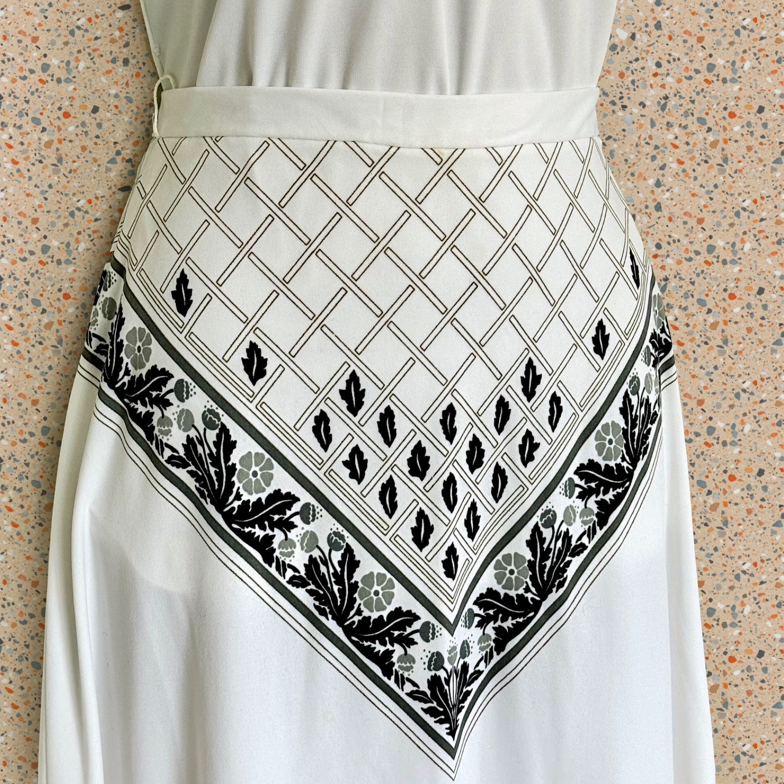 VTG 70s Miss Shaheen Hawaiian 3pc Convertible Hosting Set 2 Skirts with Top XS-S