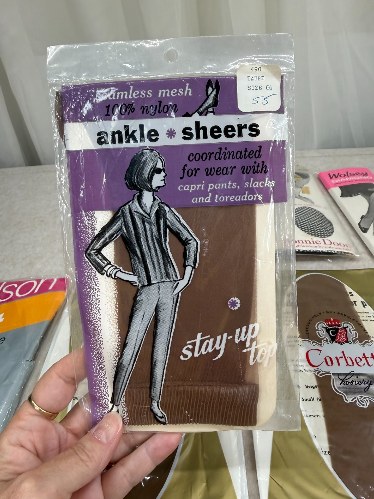 12 Pc Vintage Nylon Stockings Hosiery Lot NOS Sears Corbett Bonnie Doon Powers