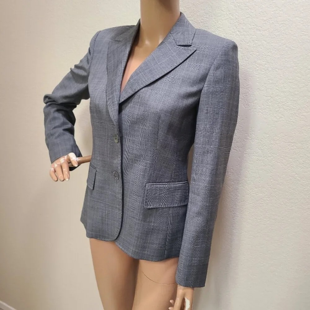 VINTAGE PIERRE CARDIN PARIS TAILORED FITTED BLAZER JACKET HANDSTITCHED sz 36