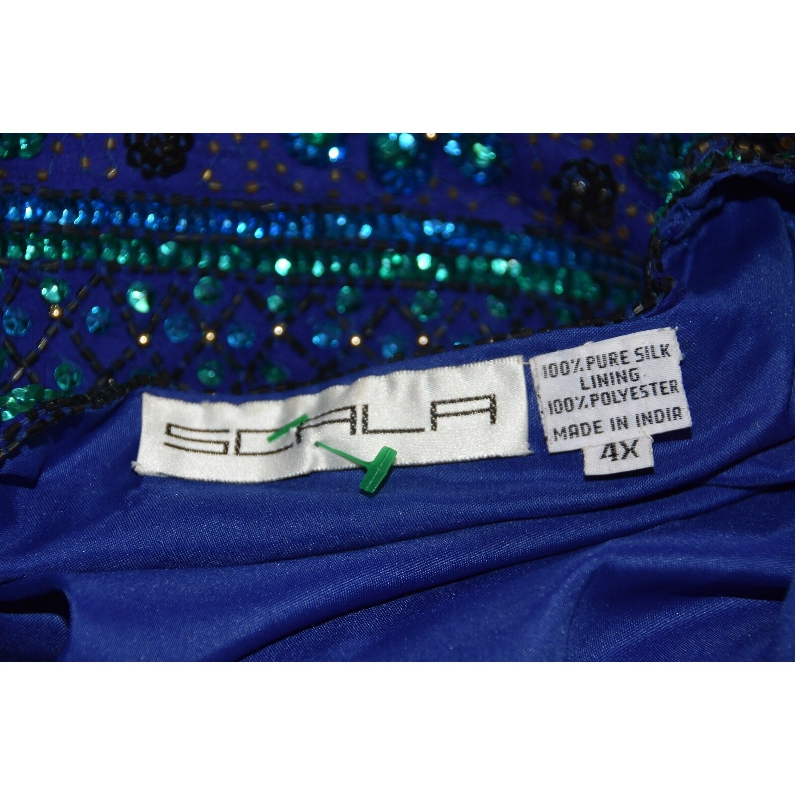 SCALA Designer Hollywood HEAVY BEADED SEQUINED Jacket Blazer Cardigan 4X