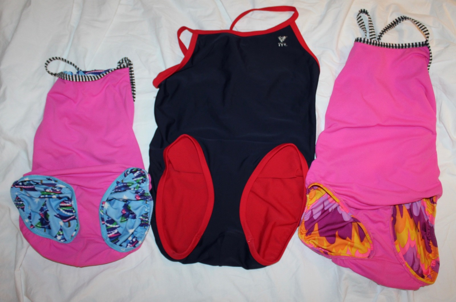 Vintage swimsuit bathing suit lot 80- 90s 1 piece maillot 10 items clearance