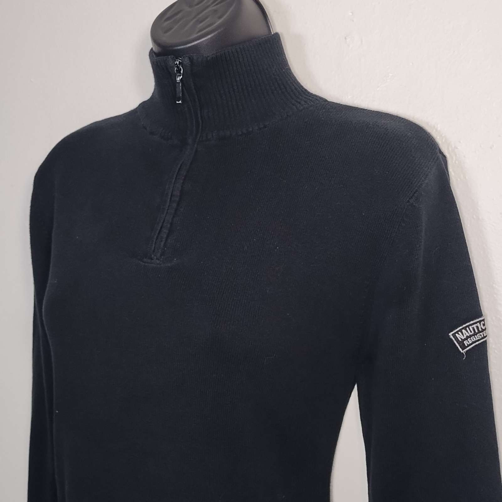 vintage y2k fitted ribbed quarter zip sweater sz m gorpcore utility normcore