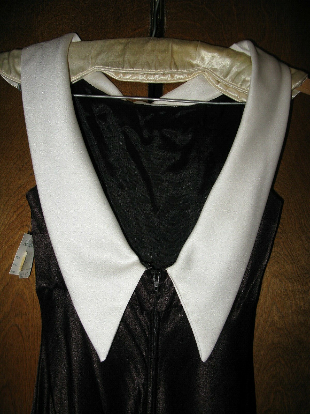 Womens De Laru Little Black Formal Evening Pencil Dress Low Back Sz 3/4 USA NWT