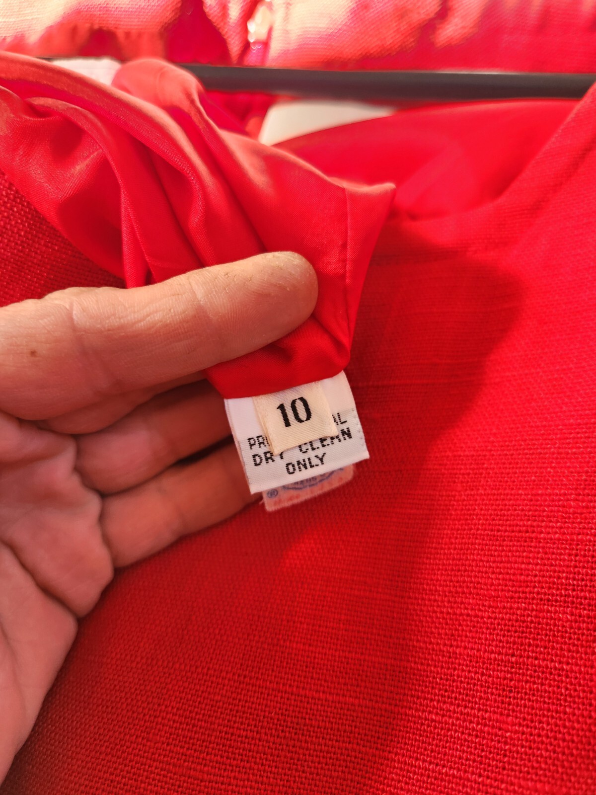 VTG Red Carolyne Roehm Bergdorf Goodman 50s/60s 1950s-1960s Size 10 Dress