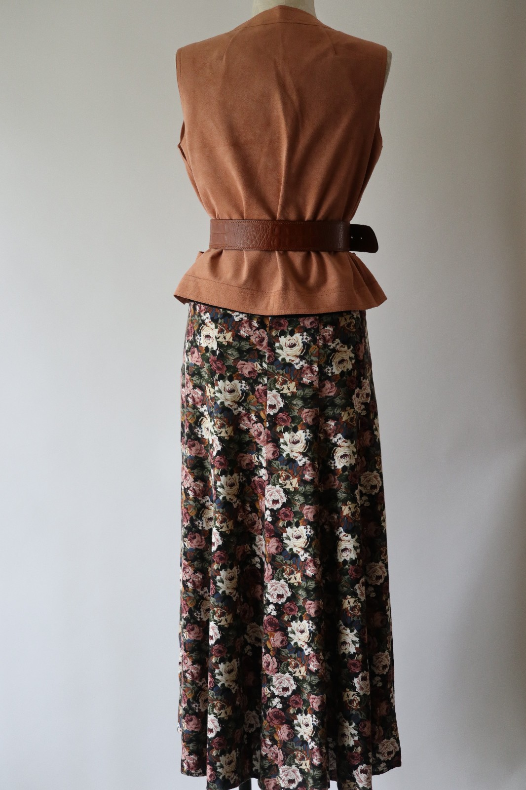 70s Vintage Pink Ultrasuede Open Front Waistcoat Sleeveless Jacket Vest Women M