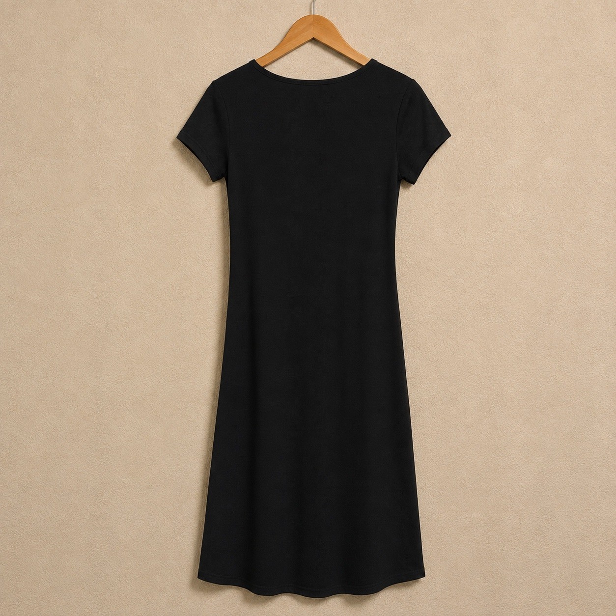 Vintage 90s TMG New York Black Butterfly Maxi Dress Scoop Neck Grunge Goth Large