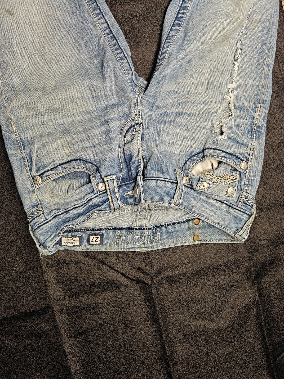 Lot of 6 Womens Jeans Miss Me LA Idalusa Ariya Embellished Bling Blue