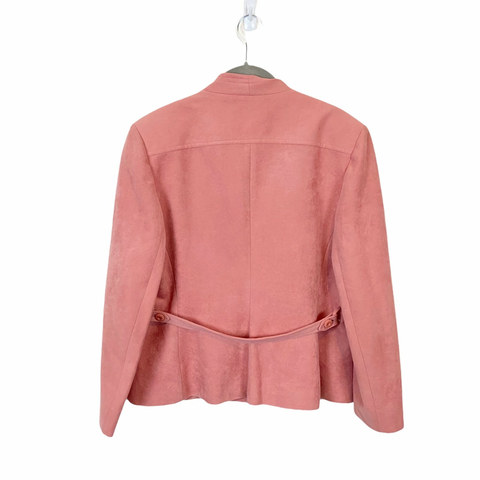 Tabe 60s Blazer Jacket Women Sz M L Secretary Chic Vintage Adaptation Dusty Pink