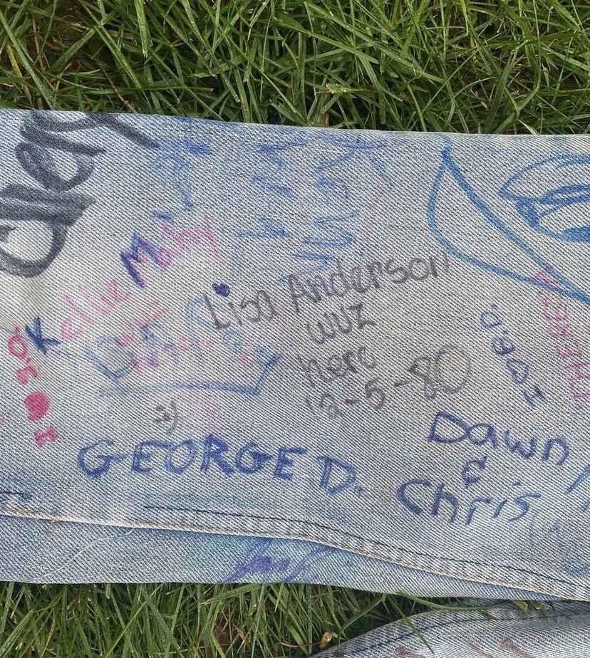 Vintage 70s 80s Signed Signature Levi Jeans XS XXS 25” Waist Senior Cord Style