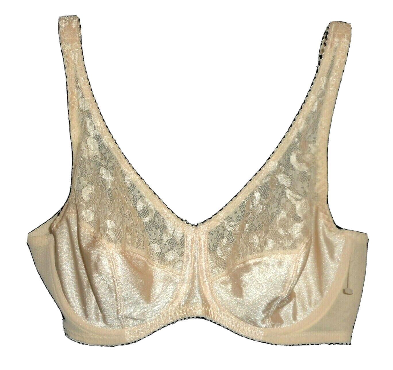 Bra Vintage Special Request Glamorise Underwire Unlined Lace beige 1537 32D
