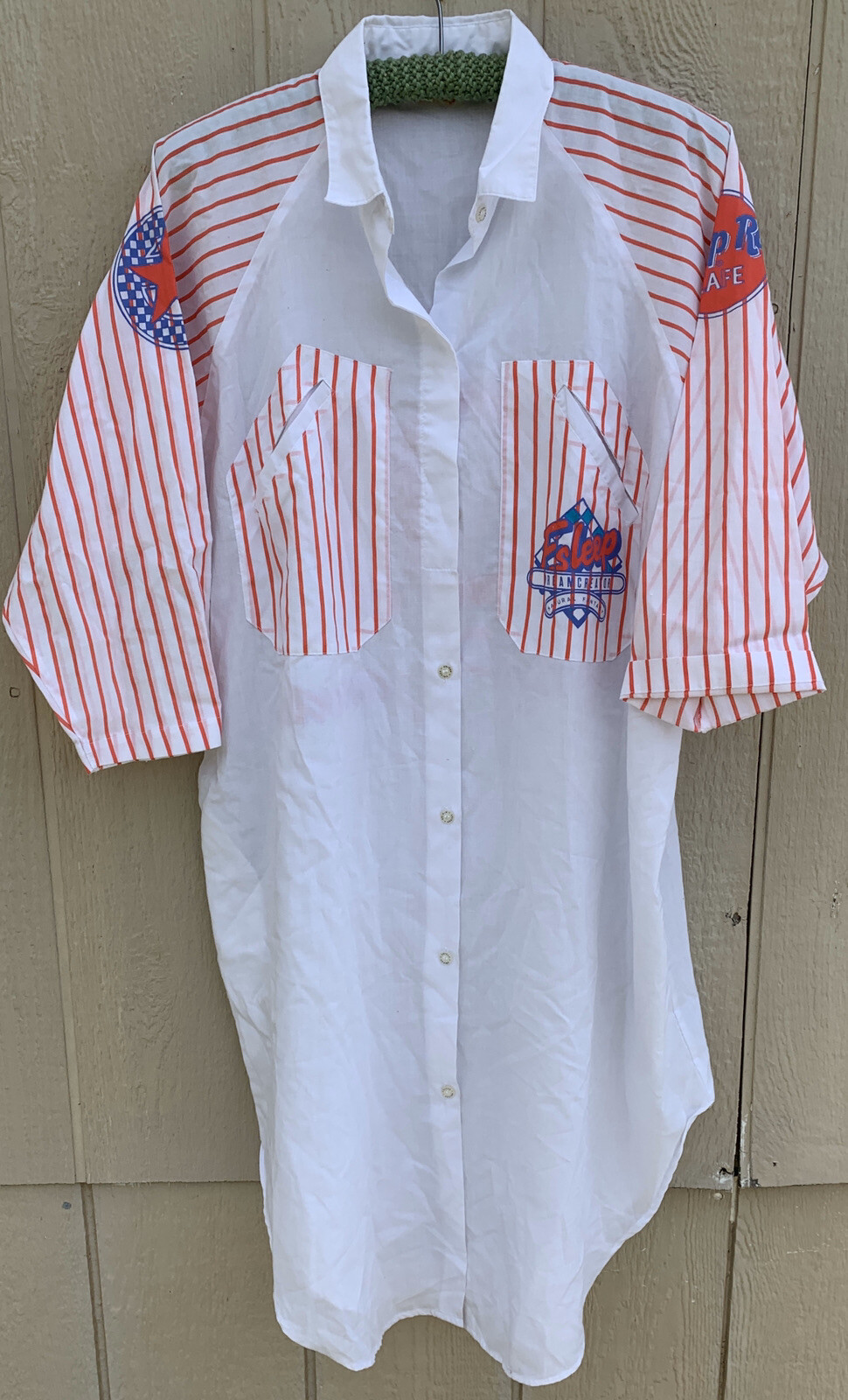Vintage ESLEEP Nightshirt COP Club Of Pajamas Esleep Rock Cafe 1980s 1990s