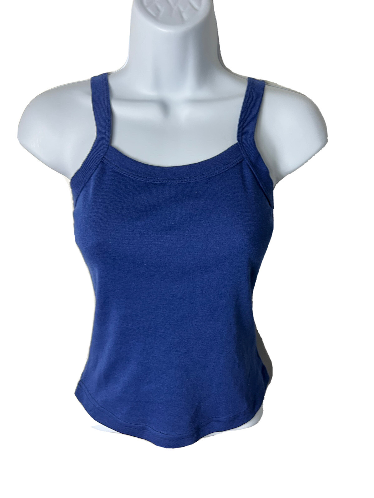 Vintage 90s Y2K Navy Blue Tank Top Delias Alloy Skate Surf 100% Cotton Grunge