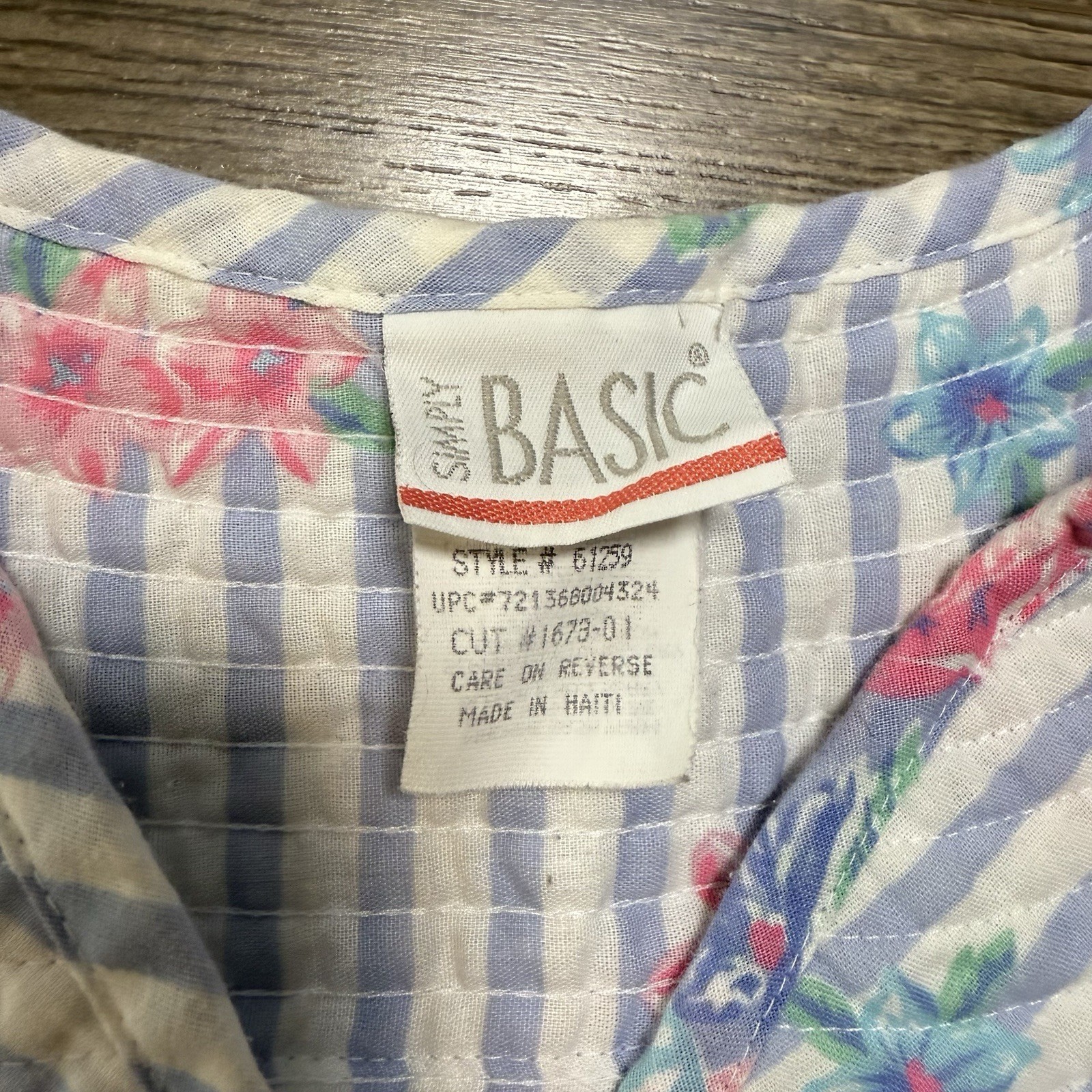 VTG Simply Basic Nightgown Sleepwear Floral Pearl Snap Short Sleeve 3x Plus