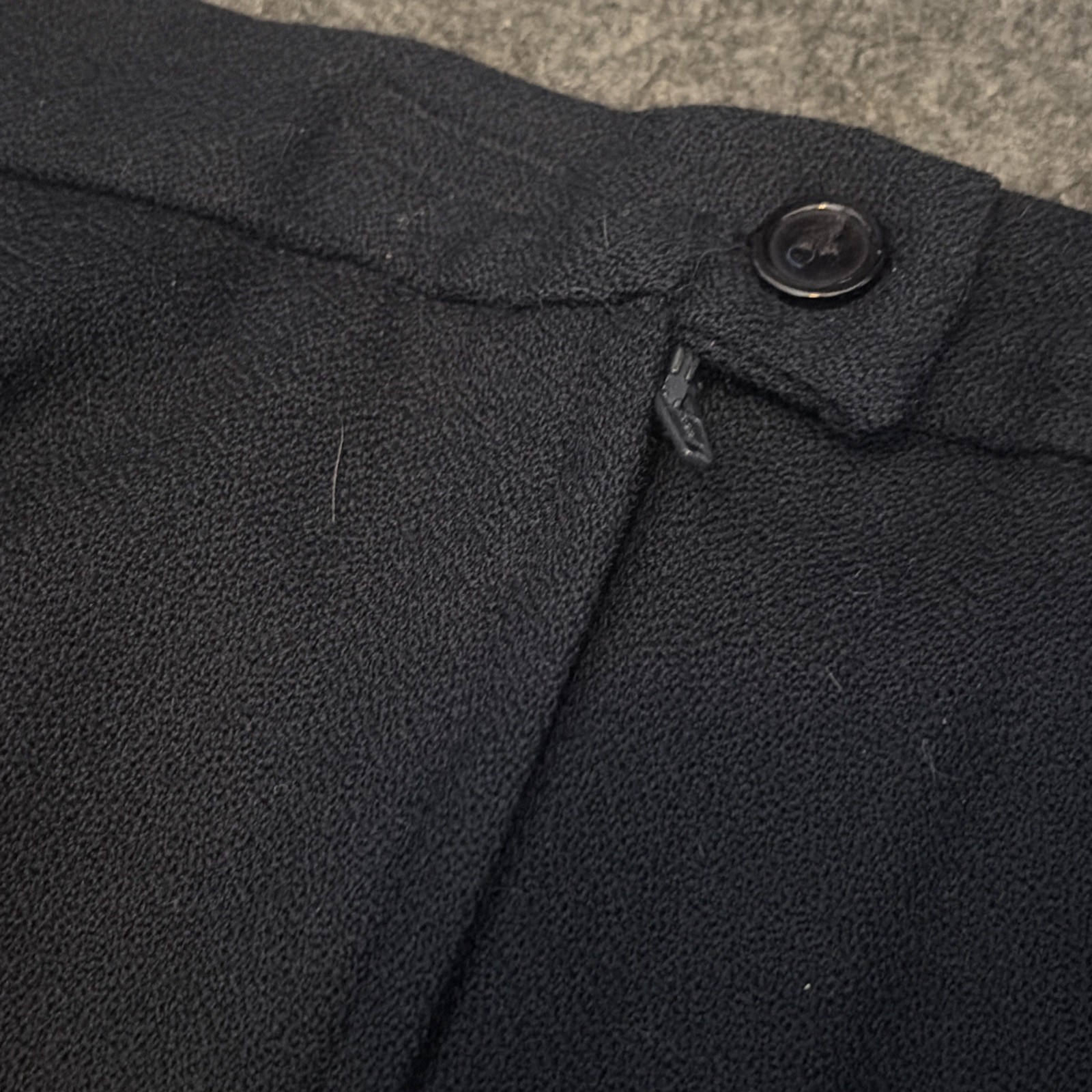 Vintage Alanni By Donnybrook Women’s Navy Blue Front Slit Wool Skirt, Size 16