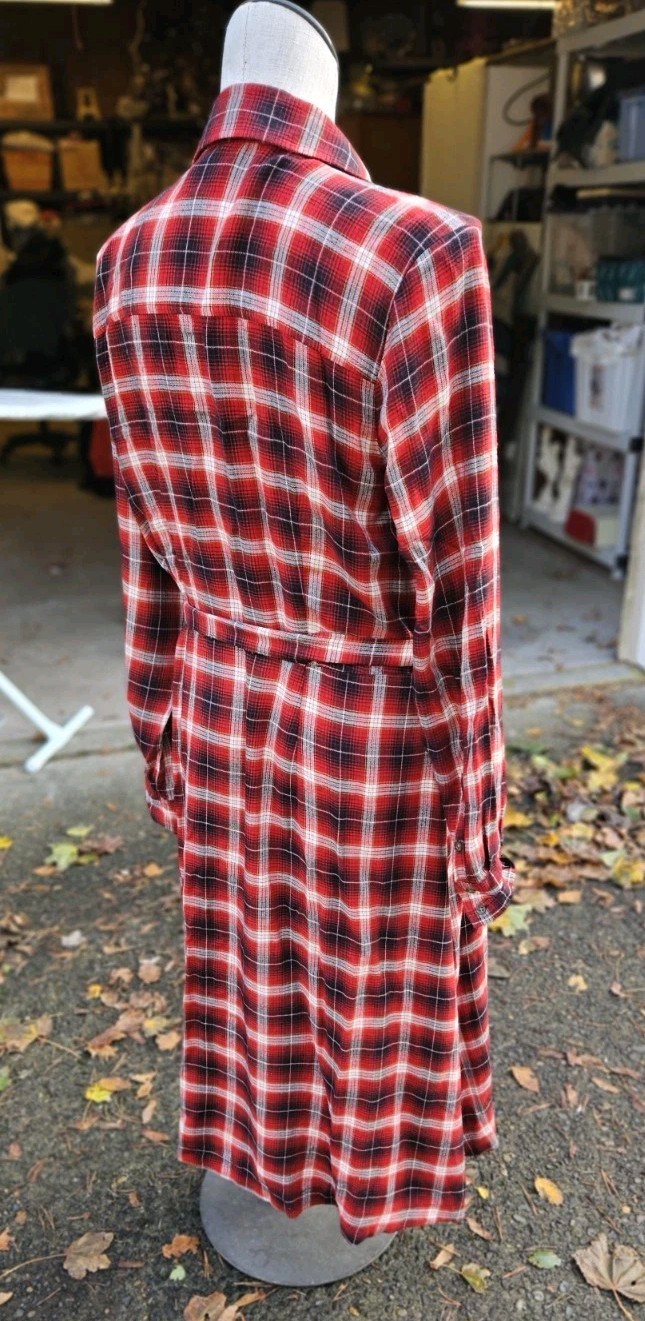 Universal Thread Boho Hippie Plaid Dress Size L Long