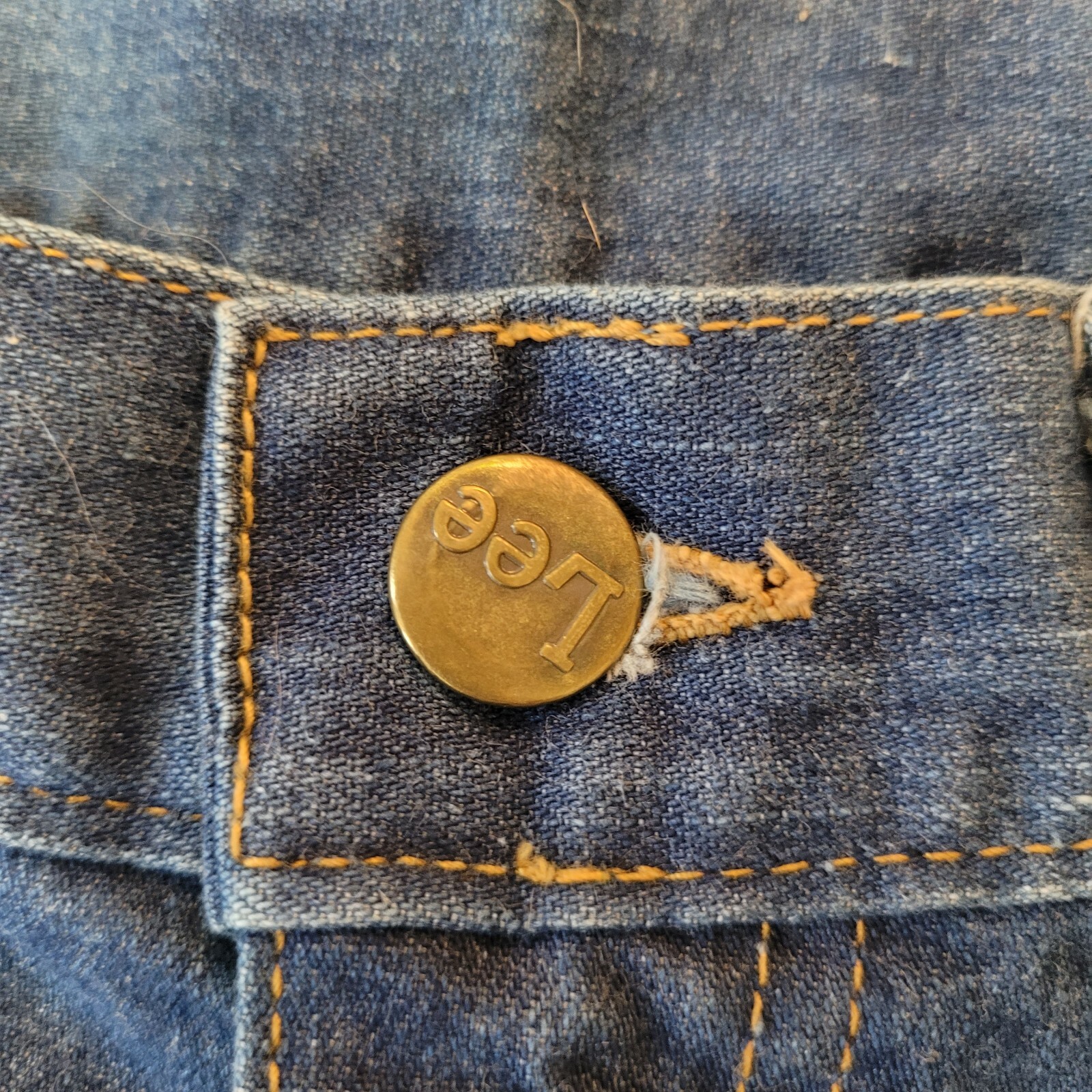 Vtg 70s MR Lee Jeans Medium Wash Sz 18 33×30 Womens USA Made