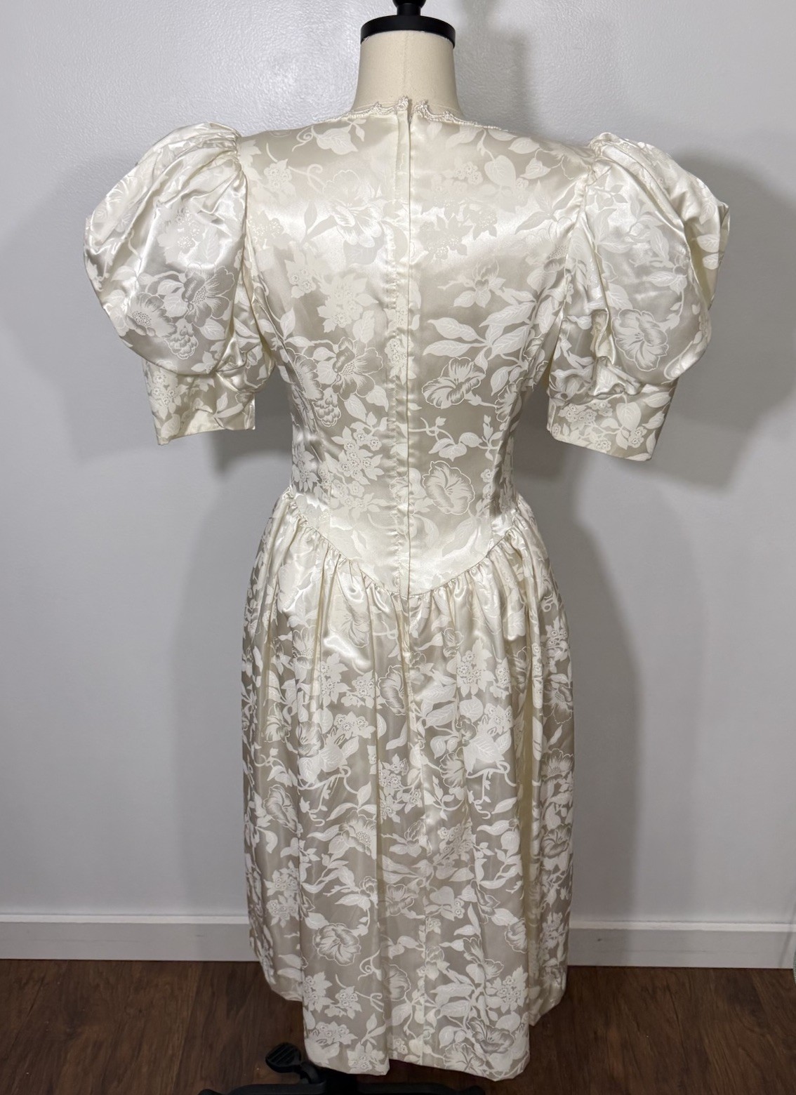 Vintage Dress Wedding 1980s 5/6