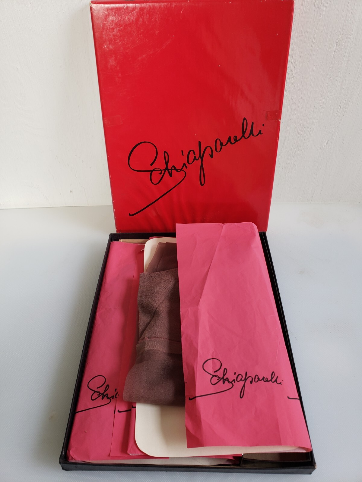 Vintage Schiaparelli Stockings NIB Seamless Stretch TALL 9.5-10-10.5Chinchilla 