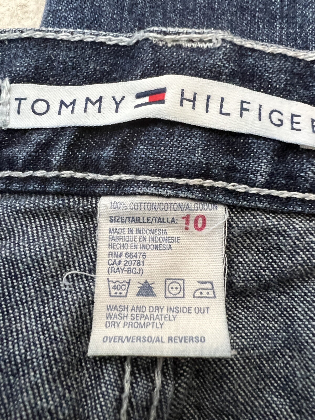 Vintage Tommy Hilfiger Carpenter Jeans Women 31×30 Blue Relaxed Baggy Y2K Tag 10