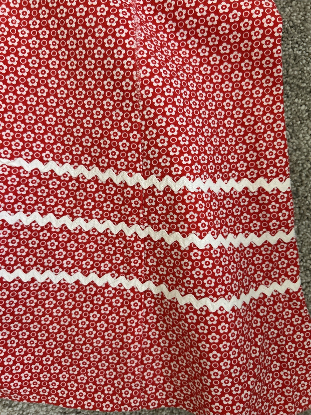 60’s Vintage E.D. Juniors of San Francisco mod Micro Mini dress Size 5 Red/white