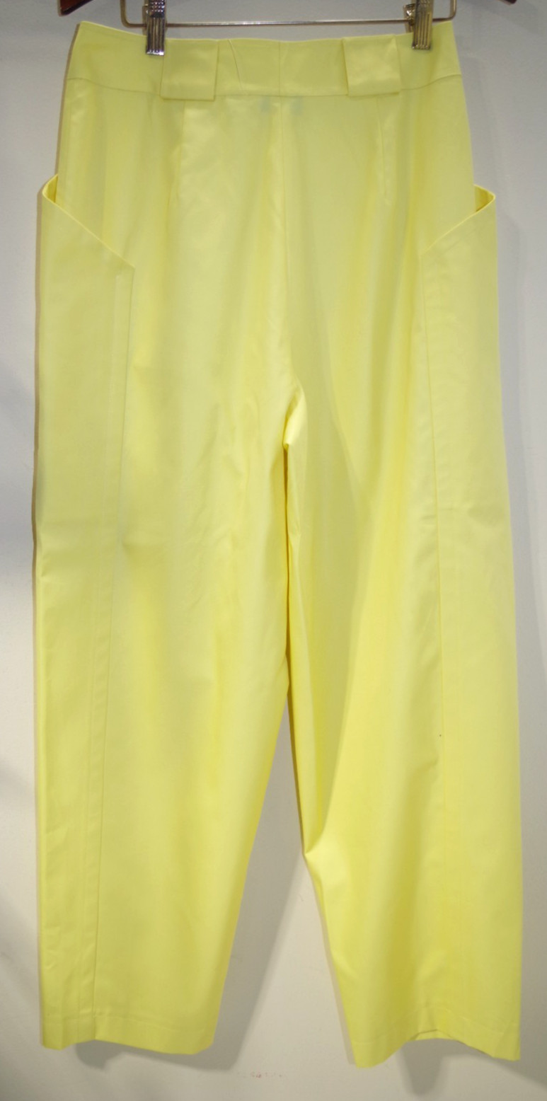 X1 L’ Estelle Yellow Cotton NWT Vintage Pants 12 Loehmann’s Hong Kong