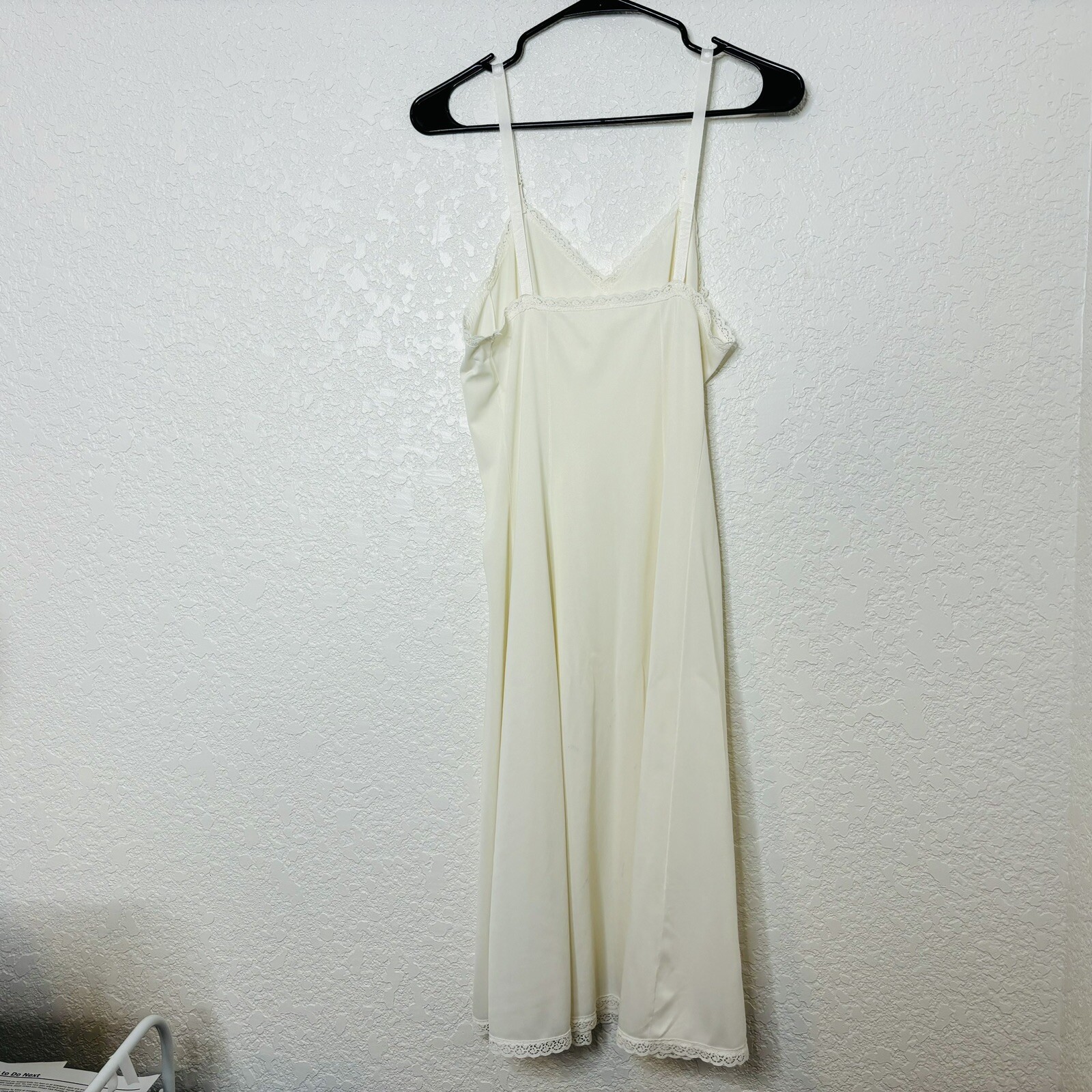 Sears Full Slip Sz 36 Average Length The Doesnt Slip Anti Cling 83544 Nylon ’70s