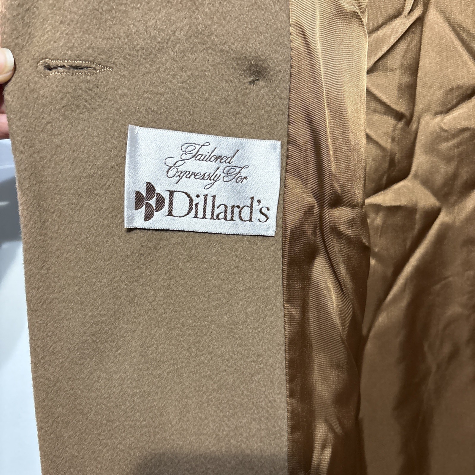 VTG Harve Morton Bernard Long Wool Heavy Shawl Collar Women Coat USA Brown NWT