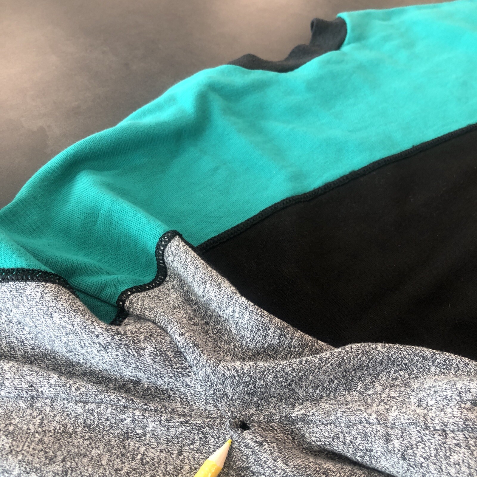 Vintage Runner Up Color Block Crewneck Sweatshirt Made In USA