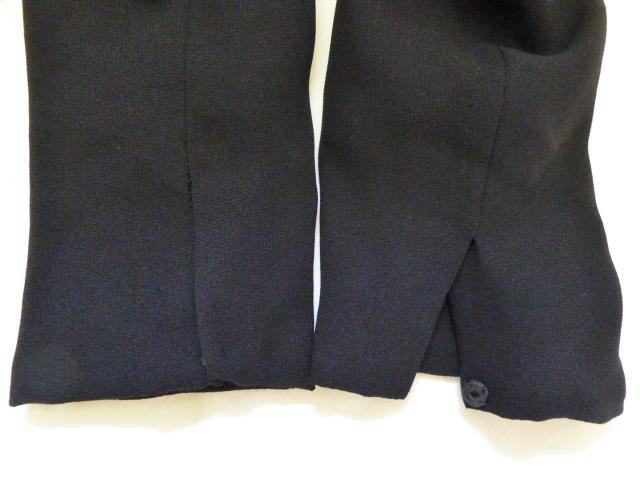 Vtg Designer WILLIAM TRAVILLA Black Mod Asymmetric 2-Layer Cocktail Dress~6=S