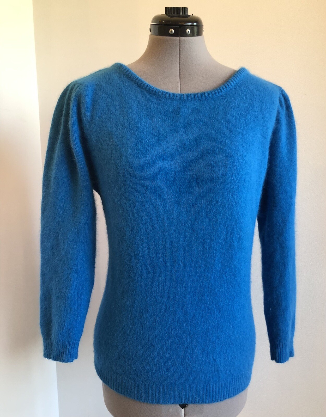 Potomac Collection Vintage Blue Sweater Wool/Rabbit Hair Women’s Size Small