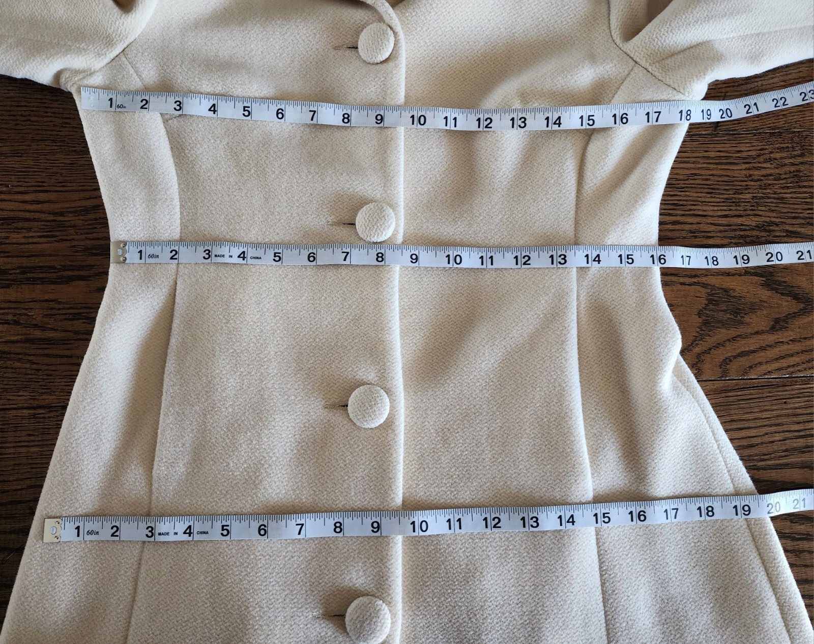 Vtg 90s y2k Chloé embroidered soft coat cream XS/S
