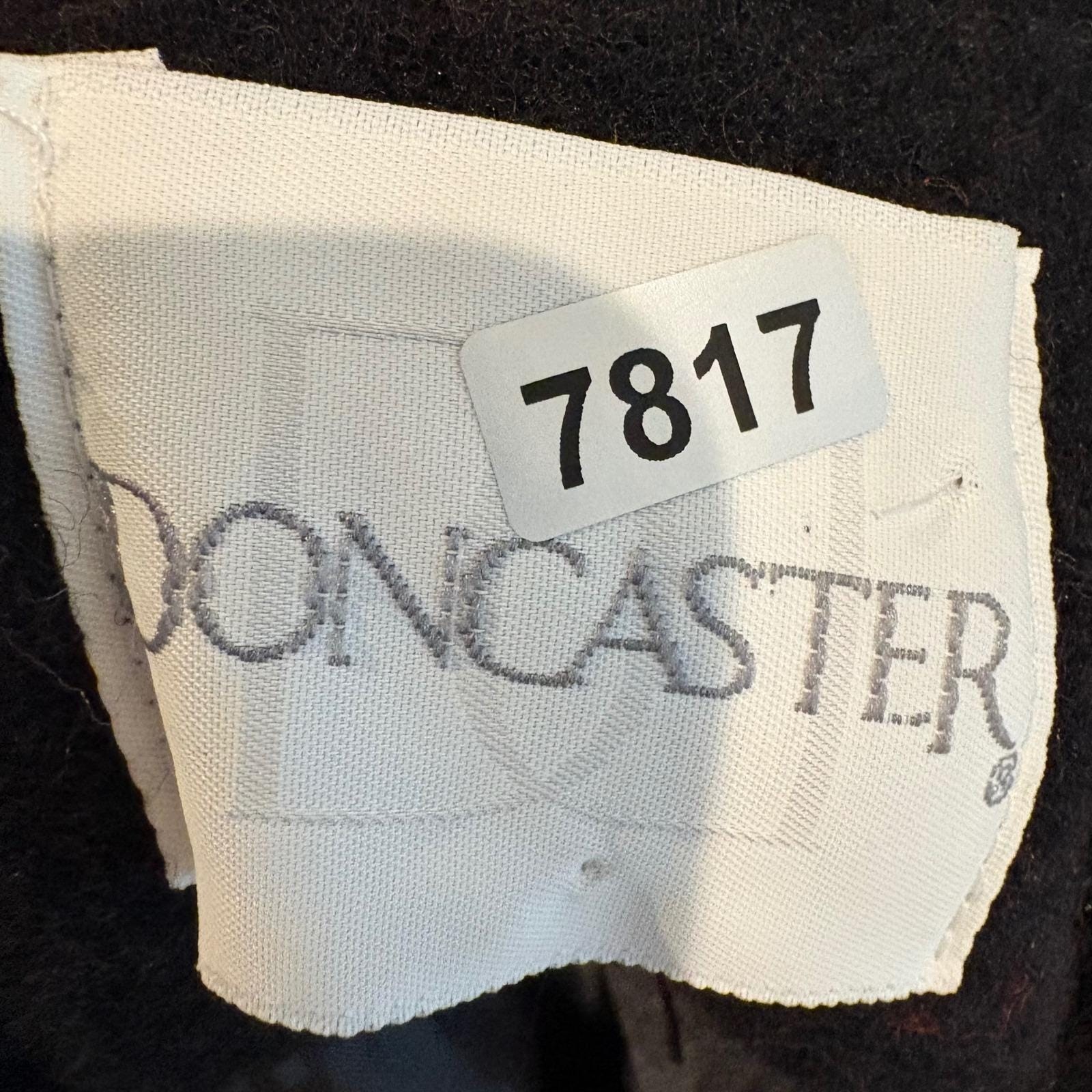 Vtg Doncaster Wool Blend Coat Women 8 Black Southwest Concho Fringe Aztec Navajo