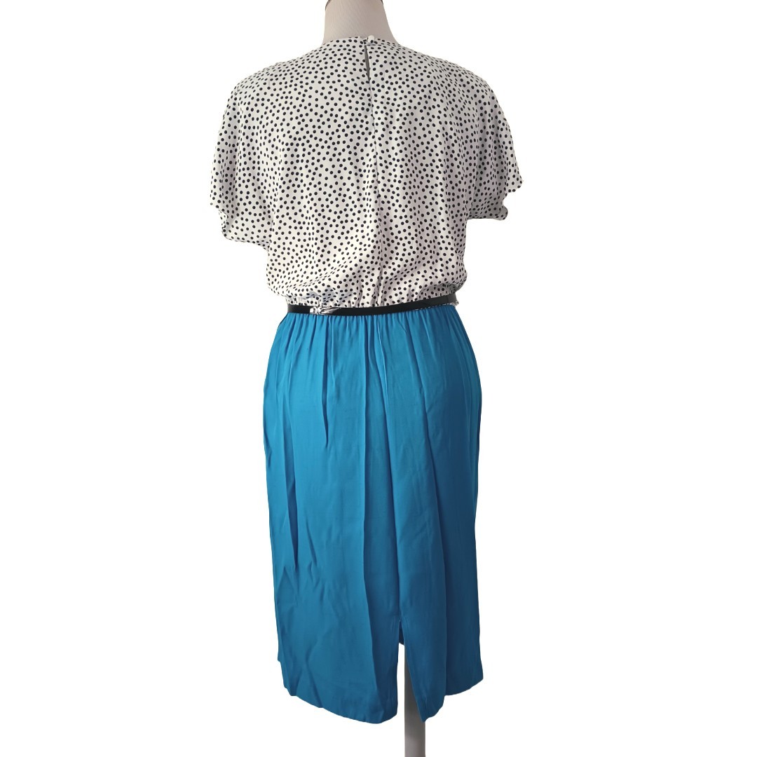 VINTAGE ALEXIS FASHION INC 2 PIECE SET- OPEN JACKET/DRESS SIZE 13/14