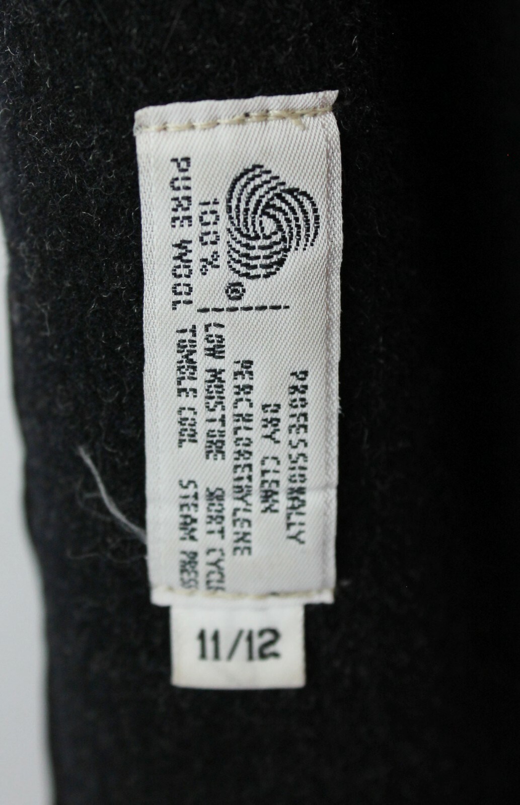 Winter Coat Sz M Vintage 80s Dark Charcoal Gray 100% Wool Long Jacket Forecaster