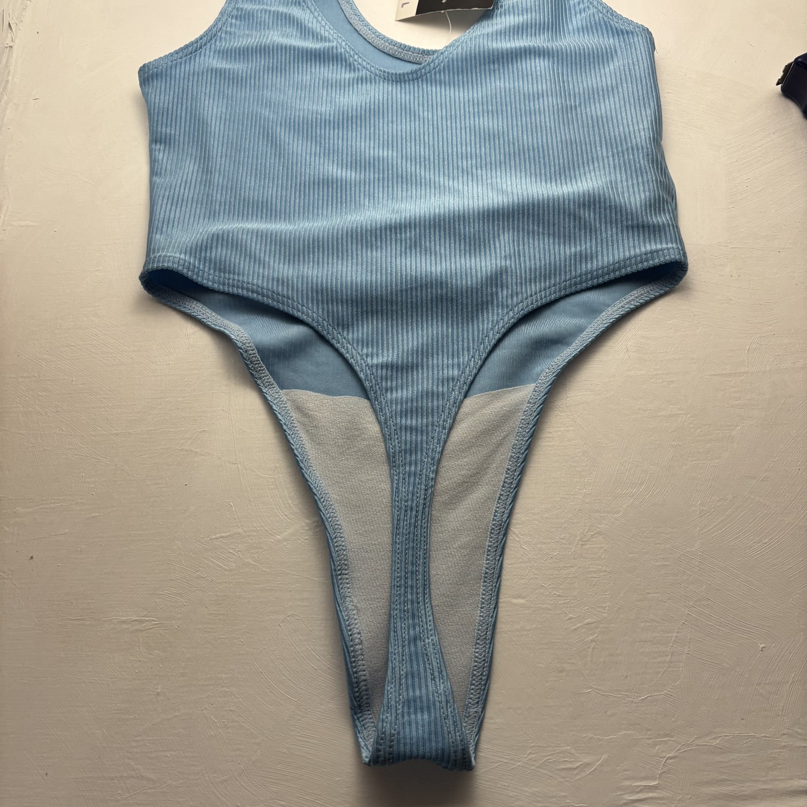 Exlusive Candy Jay Sky Blue Leotard 80s-90s / Retro Aerobics / West Germany