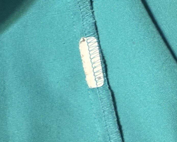 Vintage Koret Teal Blue Open Front Blazer Jacket 3/4 Cuffed Sleeves Measures XL