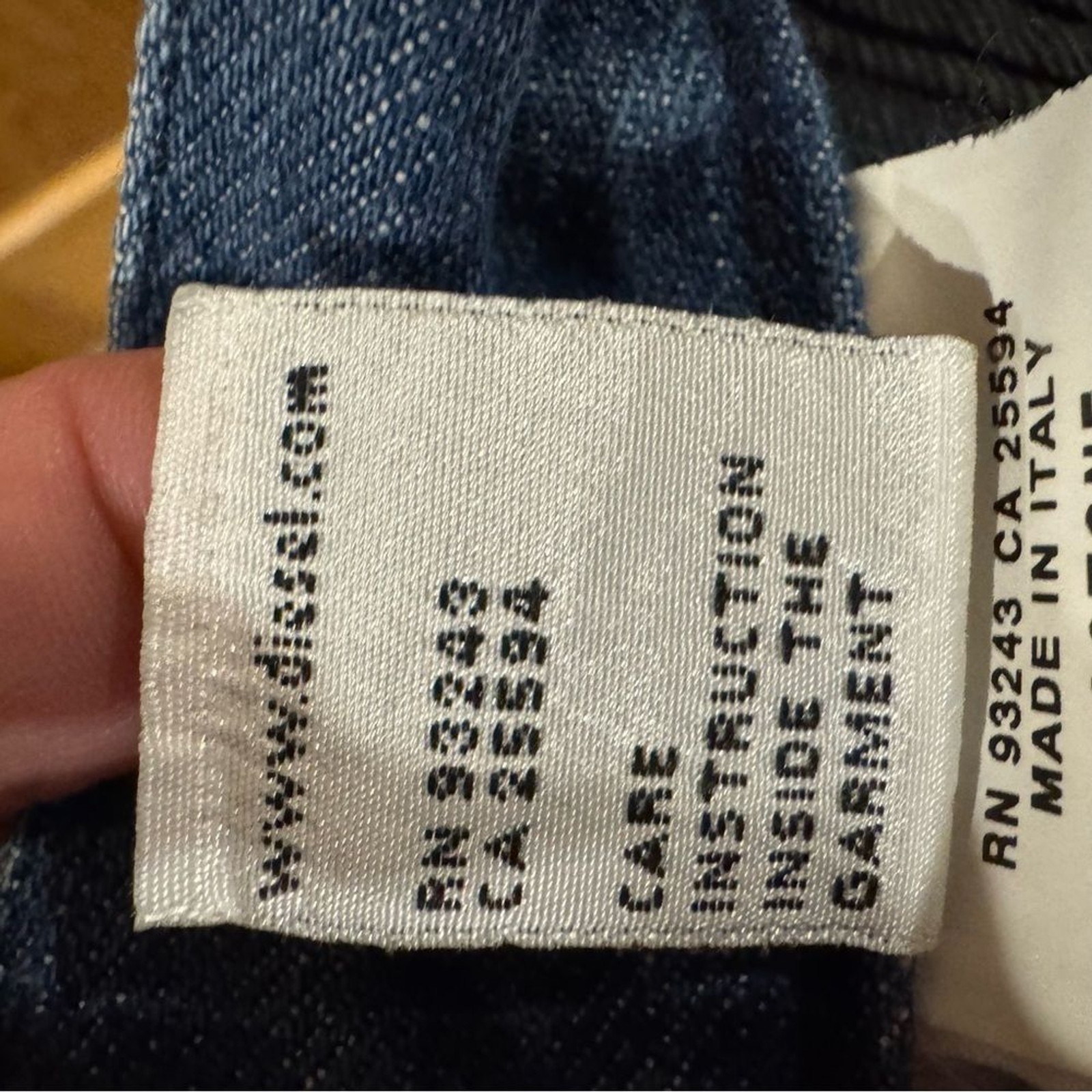 Diesel “Fanker” Made in Italy low rise jeans. Y2K 2001. Size 30