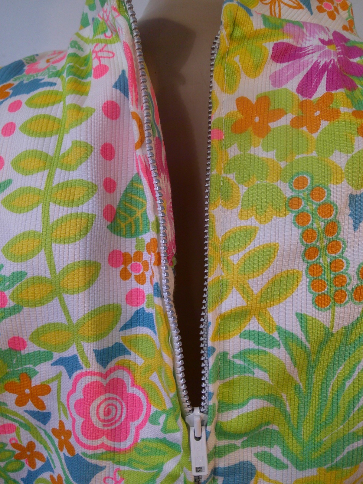 Vtg 60’s JAMISON BOUTIQUE 2 pc Lilly Style Neon Floral Tunic Top & Maxi Skirt M