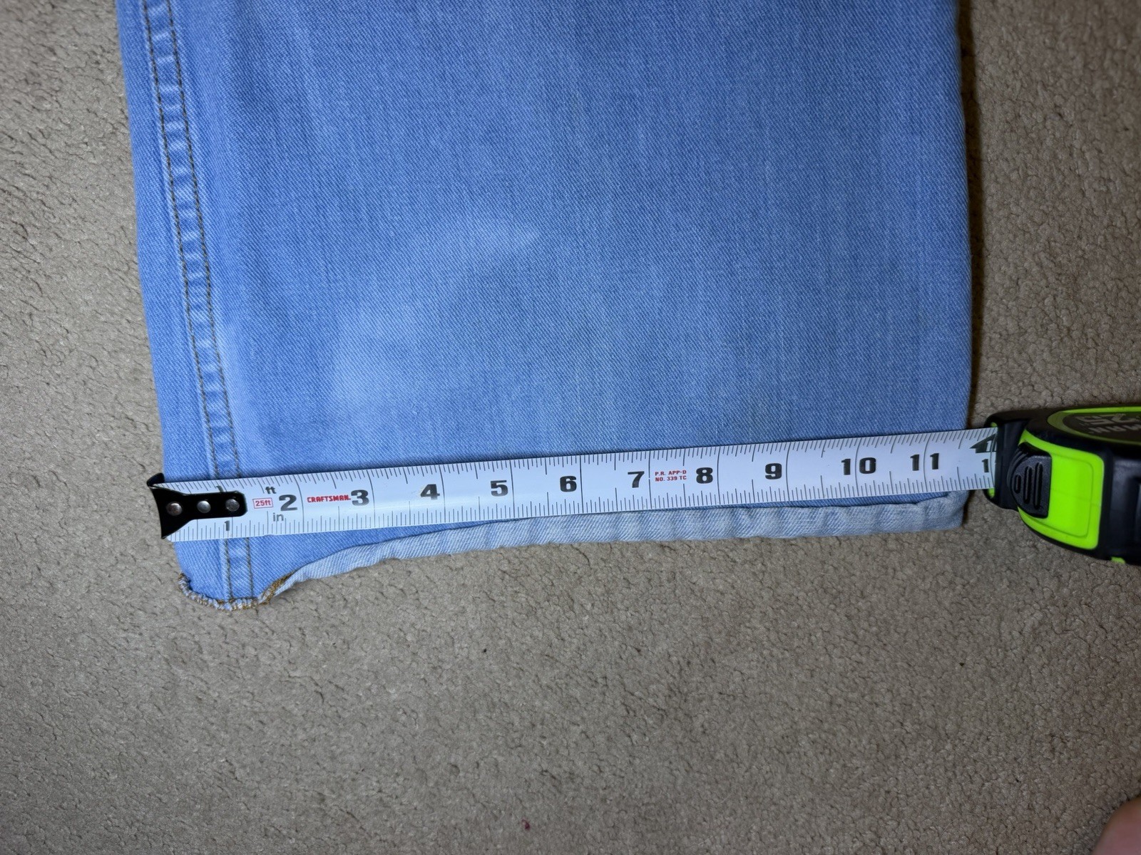Vintage 70s Riding Hi Denim Jeans For Women Blue Size 0-2 Disco Flare