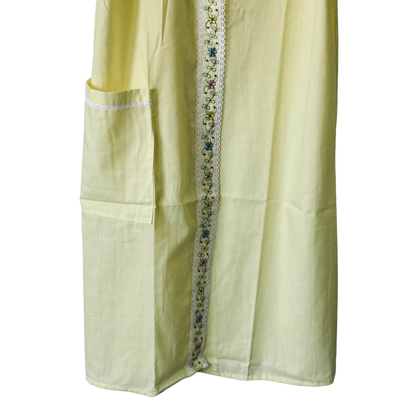 Vtg Montgomery Ward Small 10-12 Snap Front Housecoat House Dress Mumu Nightie