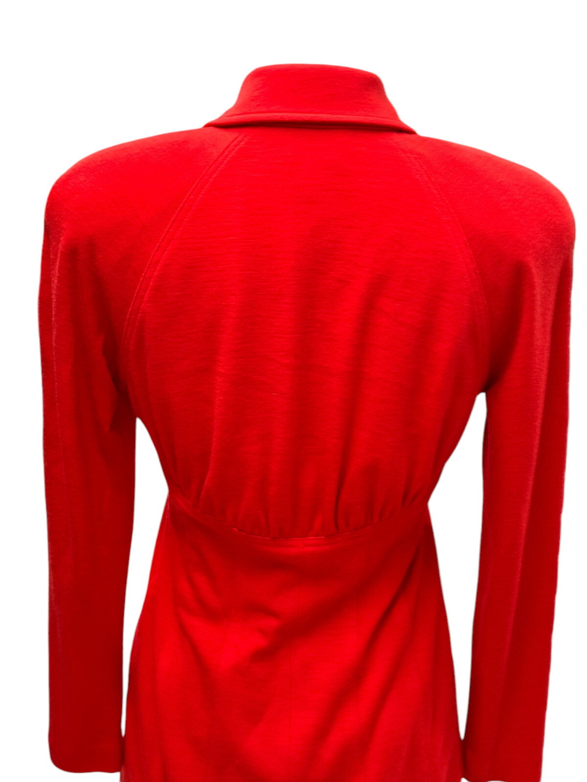 Vintage 80s Kathryn Dianos Short Red Wool Dress Sz 4
