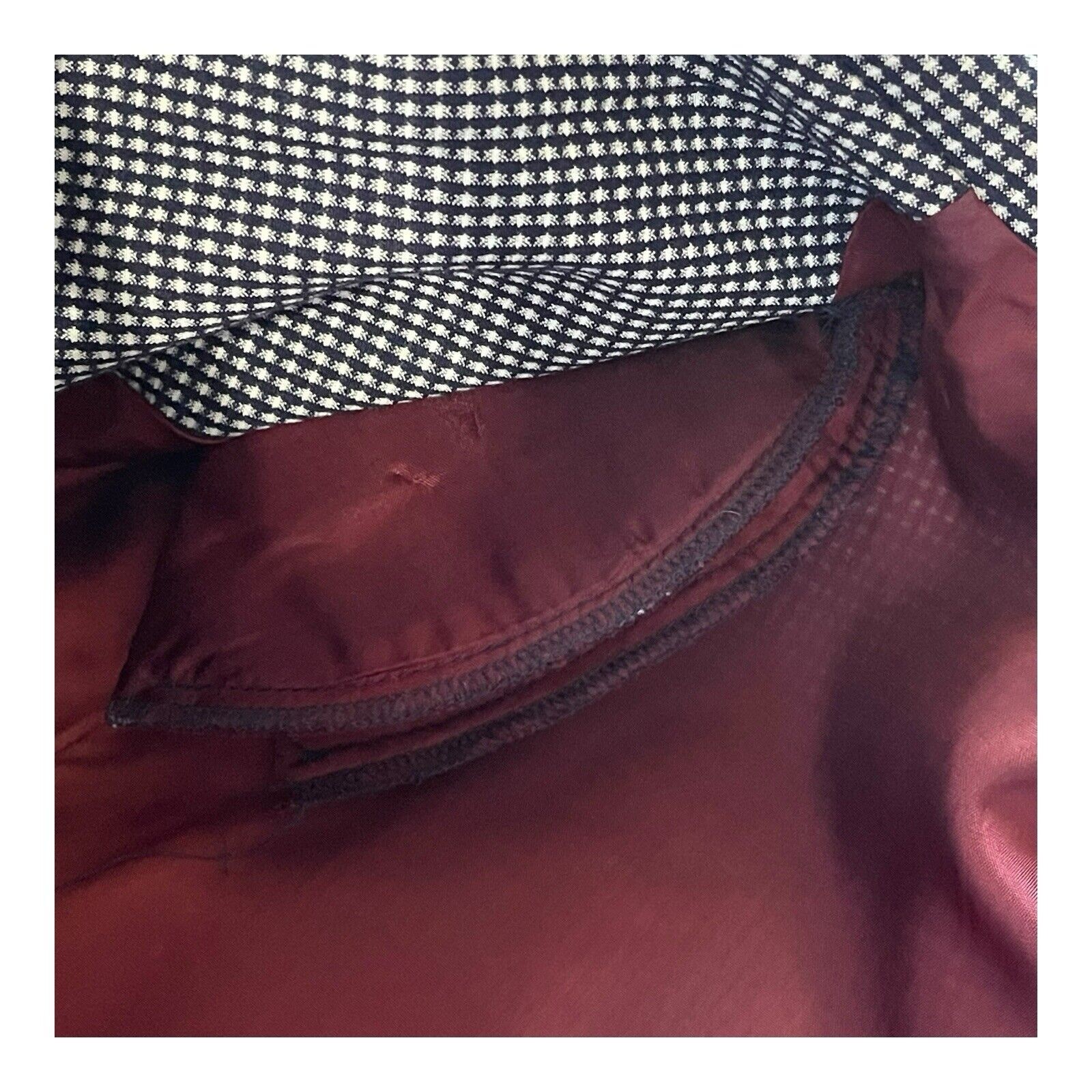 Vintage Liz Claiborne Houndstooth Blazer Dress Size 12 Rayon 80s Career Wear