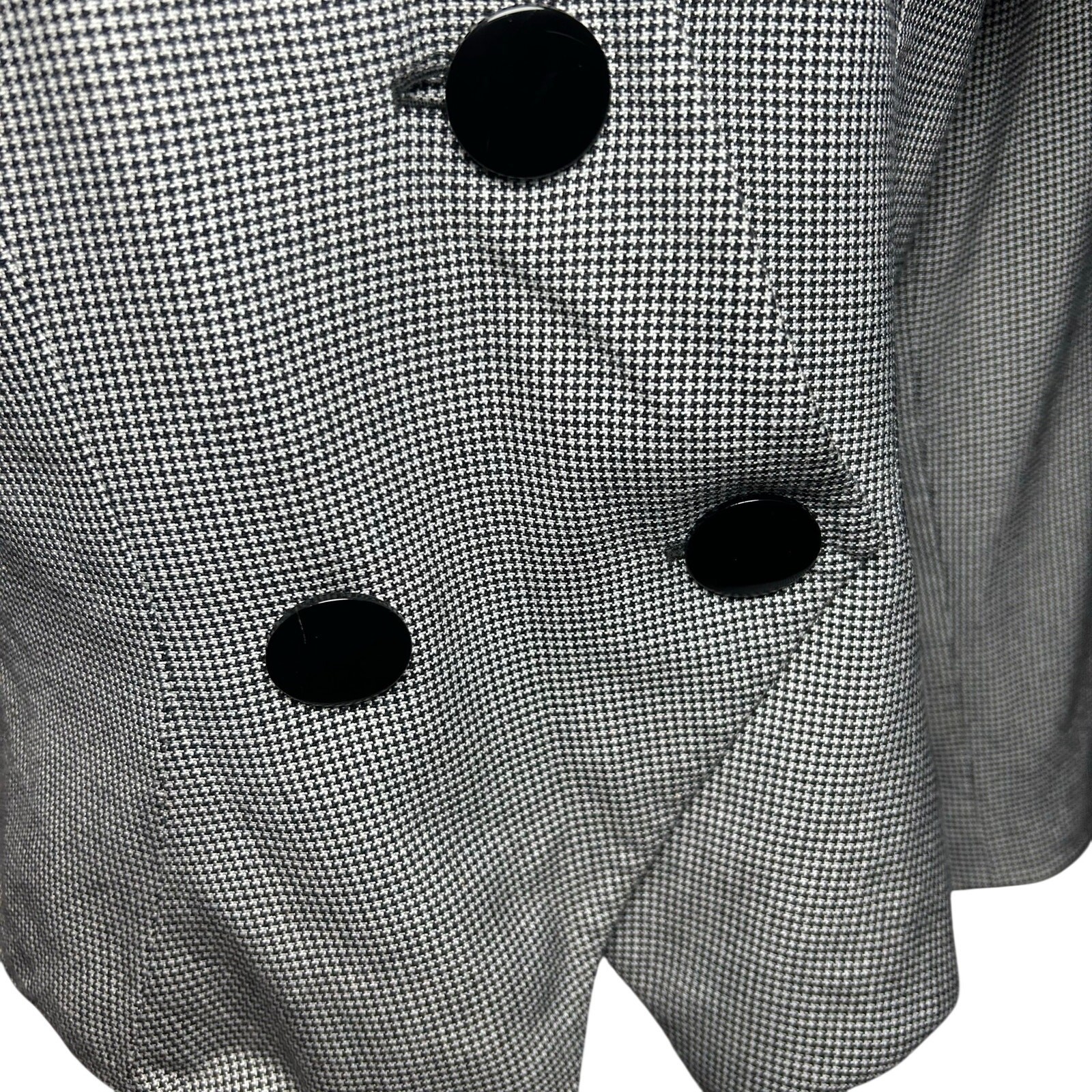 VTG 80s Gray Power Blazer Petite 8 Dark Academia Preppy Minimalism Office Siren